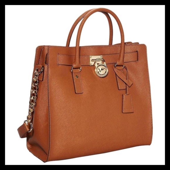 Michael Kors Large Pebbled Leather Hamilton Tote - Picture 1 of 6